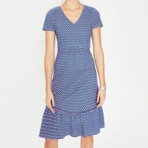 Boden Melissa Dress in Candystick Diamond Lattice